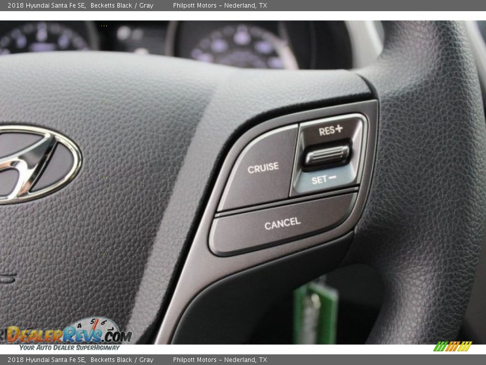 2018 Hyundai Santa Fe SE Becketts Black / Gray Photo #16