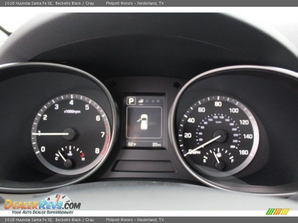 2018 Hyundai Santa Fe SE Becketts Black / Gray Photo #17