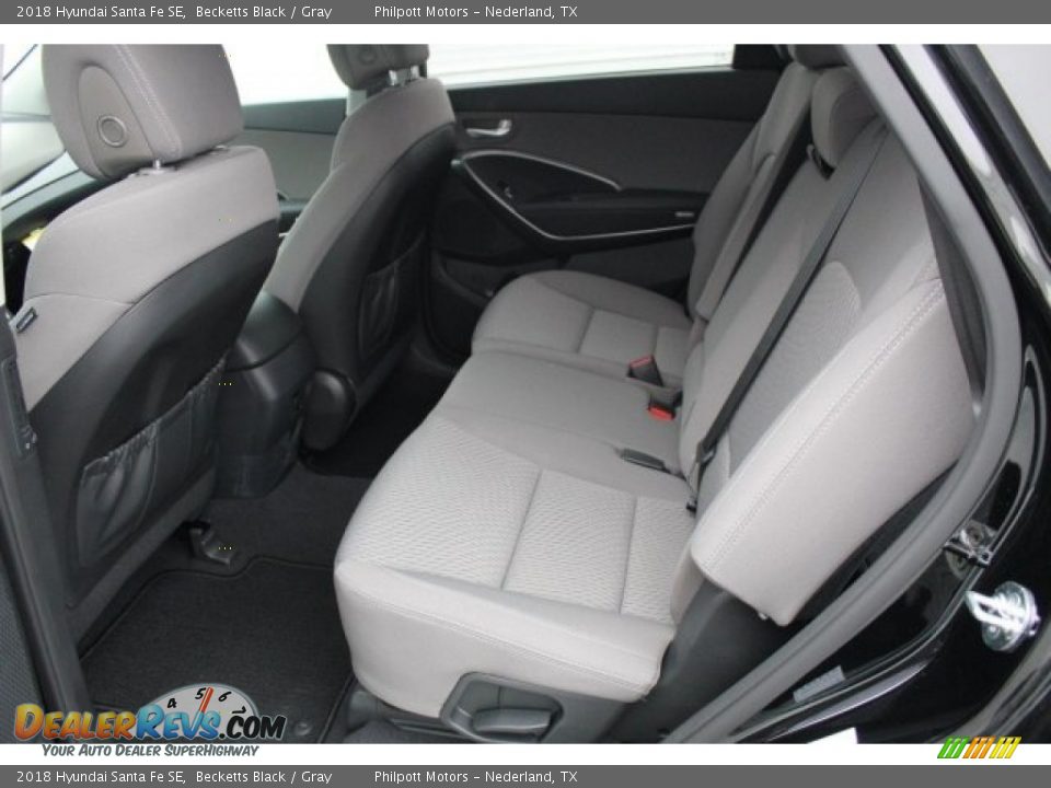 2018 Hyundai Santa Fe SE Becketts Black / Gray Photo #20
