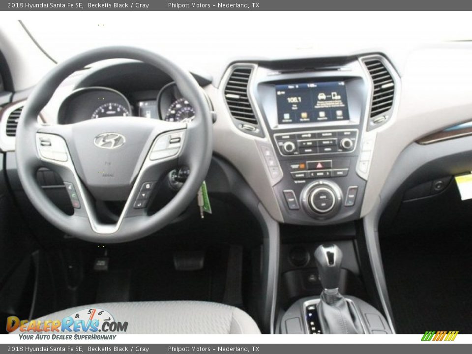 2018 Hyundai Santa Fe SE Becketts Black / Gray Photo #21
