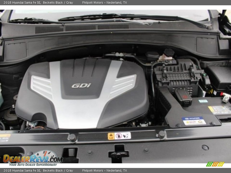 2018 Hyundai Santa Fe SE Becketts Black / Gray Photo #24