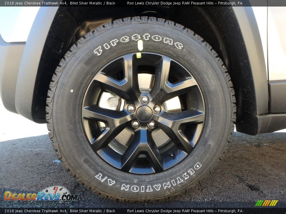 2018 Jeep Cherokee Trailhawk 4x4 Billet Silver Metallic / Black Photo #9