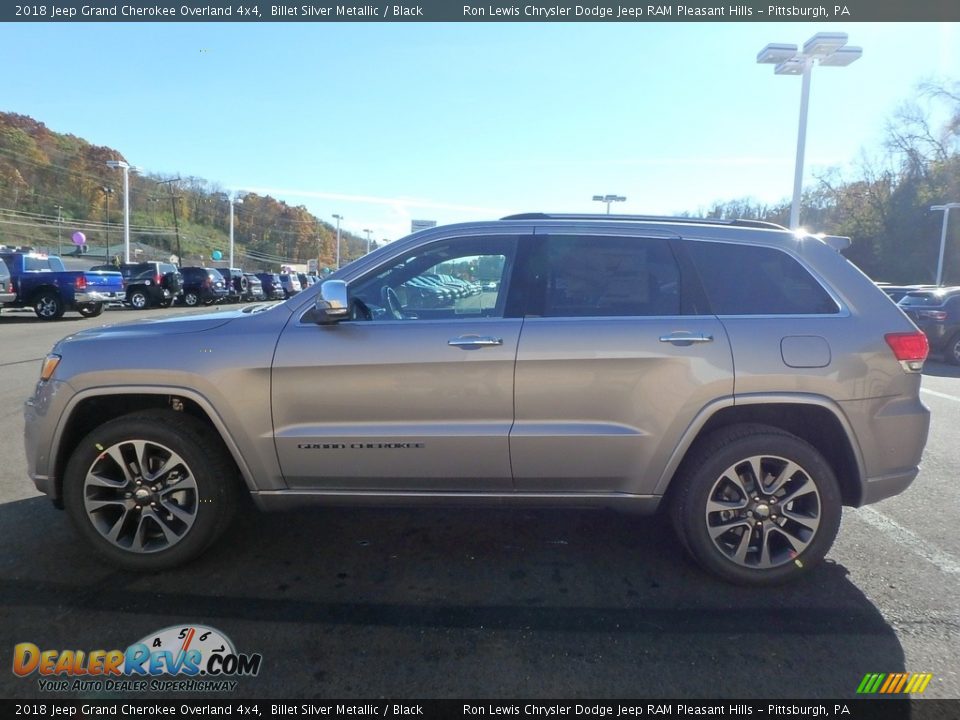 2018 Jeep Grand Cherokee Overland 4x4 Billet Silver Metallic / Black Photo #2