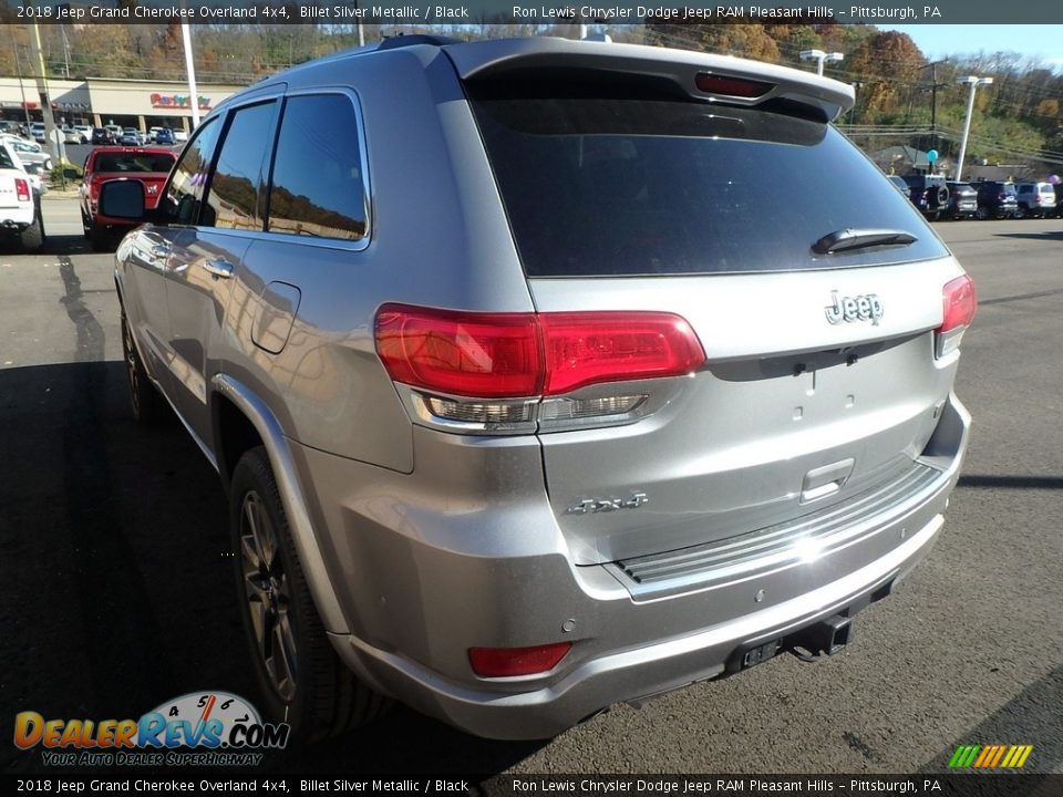 2018 Jeep Grand Cherokee Overland 4x4 Billet Silver Metallic / Black Photo #3