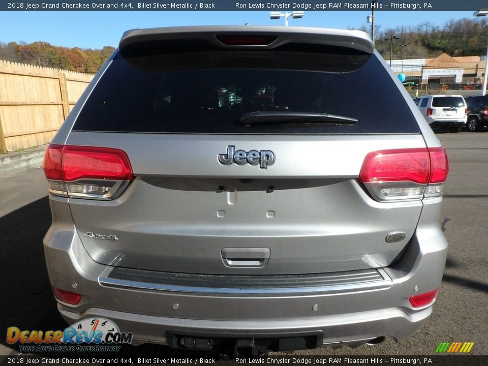 2018 Jeep Grand Cherokee Overland 4x4 Billet Silver Metallic / Black Photo #4