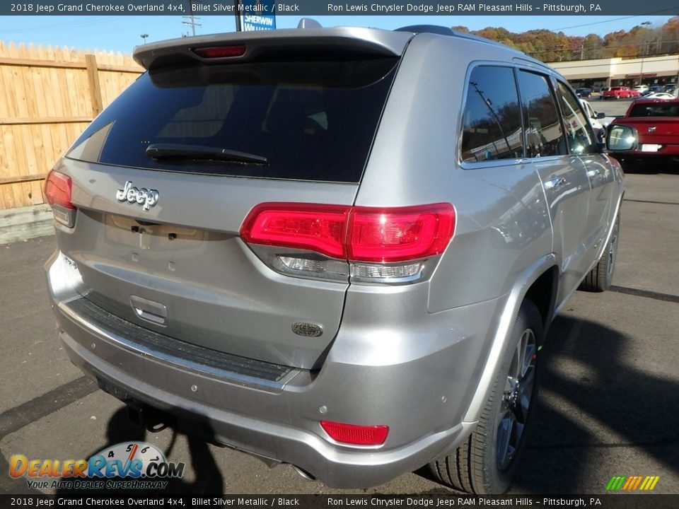 2018 Jeep Grand Cherokee Overland 4x4 Billet Silver Metallic / Black Photo #5