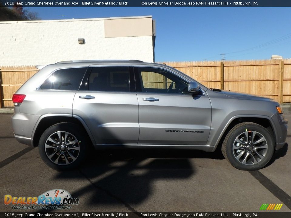 2018 Jeep Grand Cherokee Overland 4x4 Billet Silver Metallic / Black Photo #6