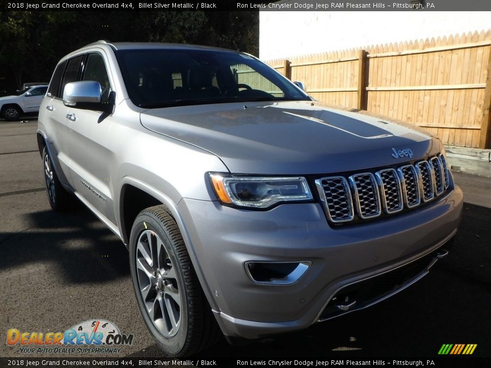 2018 Jeep Grand Cherokee Overland 4x4 Billet Silver Metallic / Black Photo #7