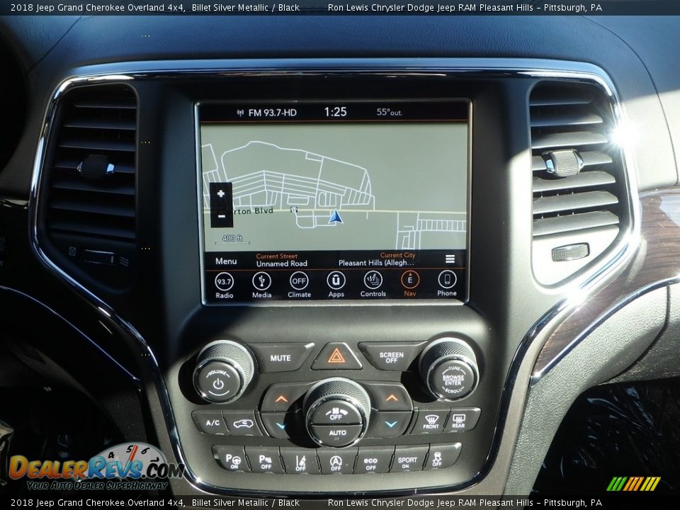 2018 Jeep Grand Cherokee Overland 4x4 Billet Silver Metallic / Black Photo #17