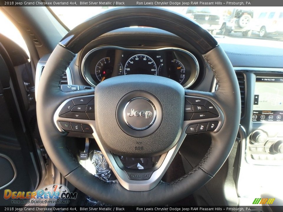 2018 Jeep Grand Cherokee Overland 4x4 Billet Silver Metallic / Black Photo #20