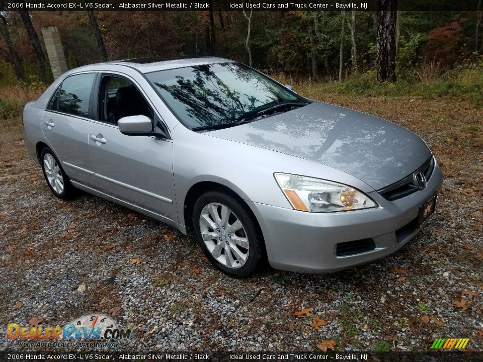 2006 Honda Accord EX-L V6 Sedan Alabaster Silver Metallic / Black Photo #3