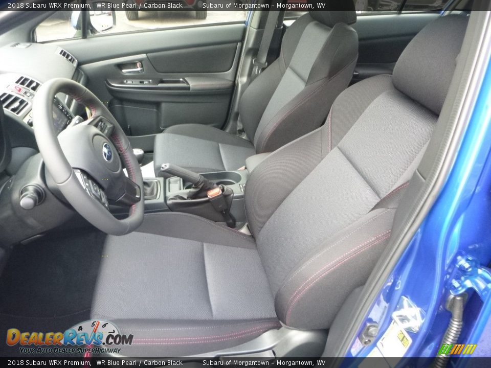 Carbon Black Interior - 2018 Subaru WRX Premium Photo #15
