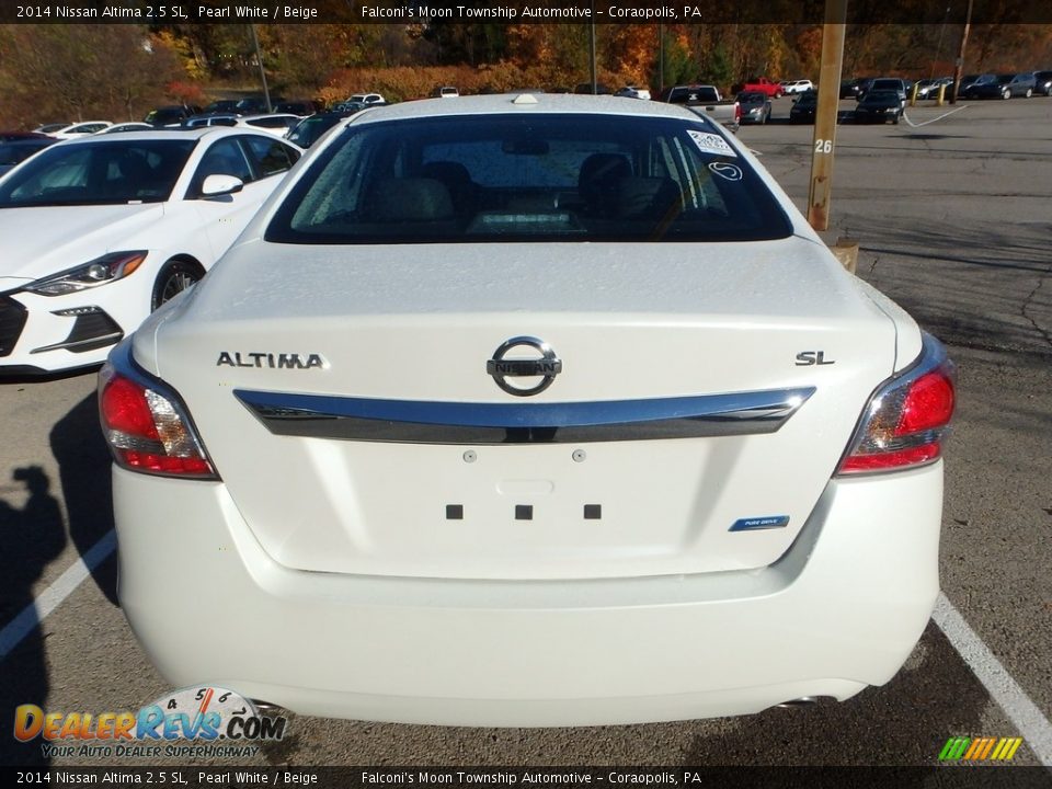 2014 Nissan Altima 2.5 SL Pearl White / Beige Photo #3