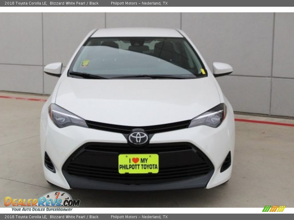 2018 Toyota Corolla LE Blizzard White Pearl / Black Photo #2