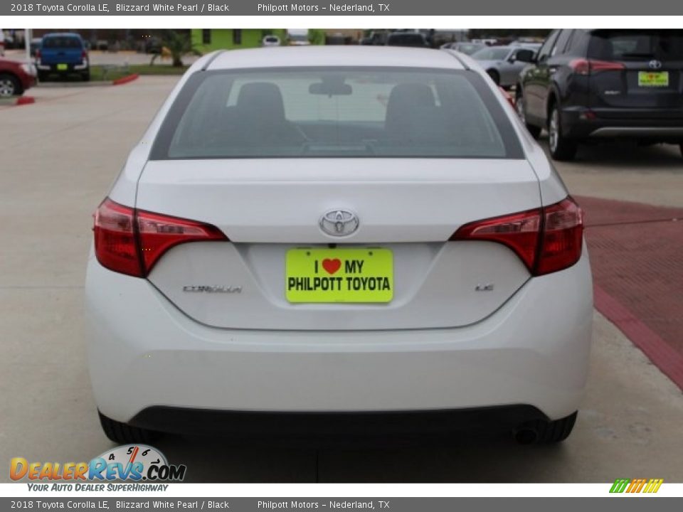 2018 Toyota Corolla LE Blizzard White Pearl / Black Photo #6