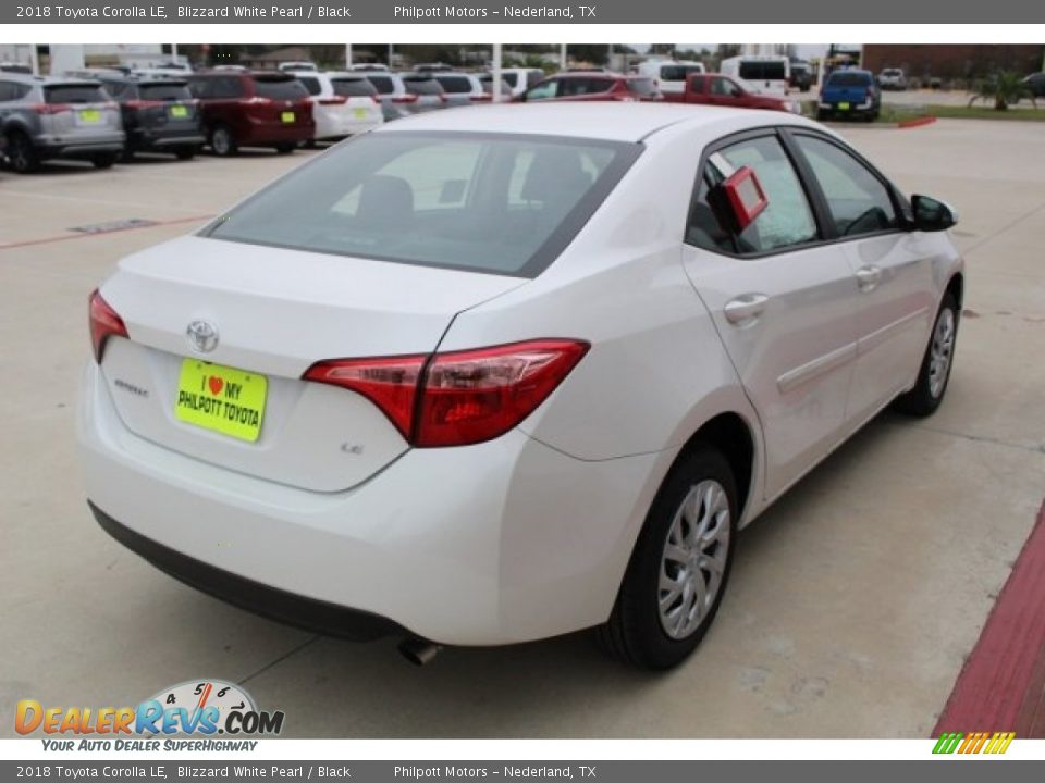 2018 Toyota Corolla LE Blizzard White Pearl / Black Photo #7