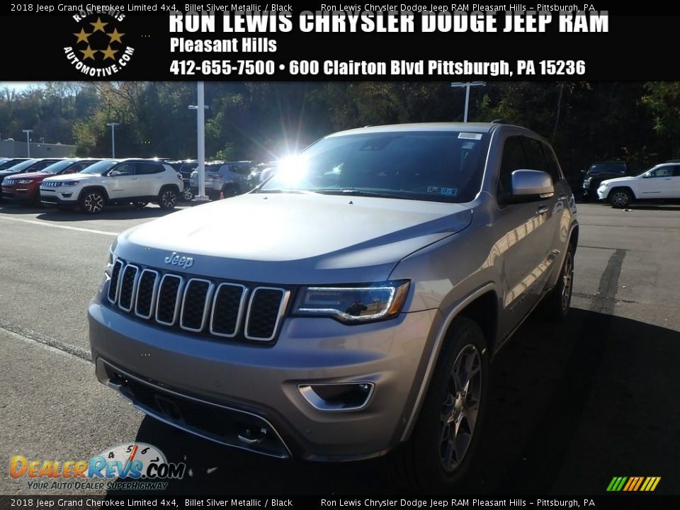 2018 Jeep Grand Cherokee Limited 4x4 Billet Silver Metallic / Black Photo #1