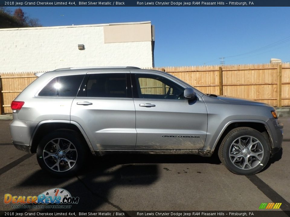 2018 Jeep Grand Cherokee Limited 4x4 Billet Silver Metallic / Black Photo #6