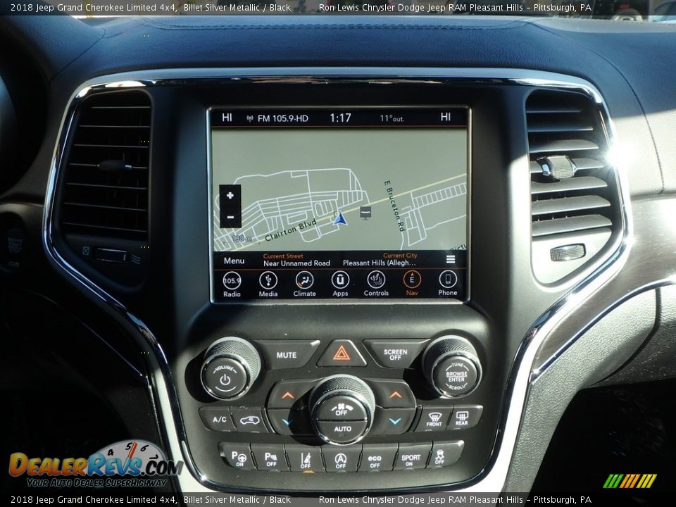 2018 Jeep Grand Cherokee Limited 4x4 Billet Silver Metallic / Black Photo #17