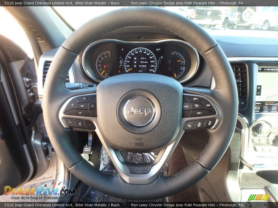 2018 Jeep Grand Cherokee Limited 4x4 Billet Silver Metallic / Black Photo #20