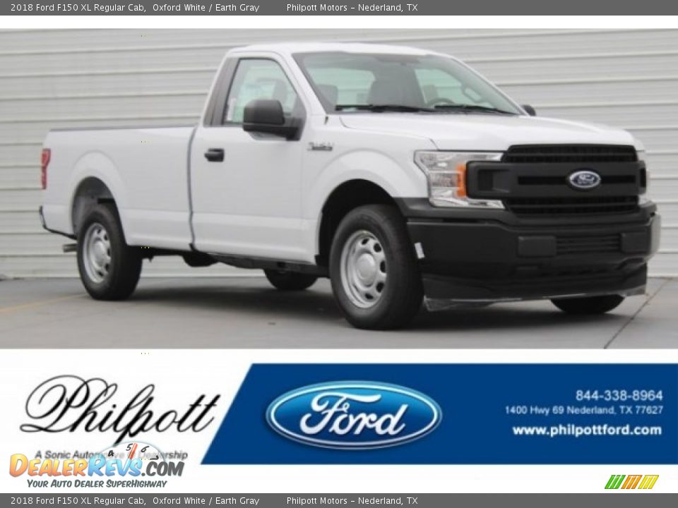 2018 Ford F150 XL Regular Cab Oxford White / Earth Gray Photo #1