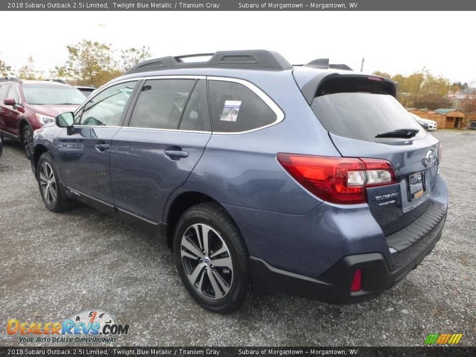 2018 Subaru Outback 2.5i Limited Twilight Blue Metallic / Titanium Gray Photo #6