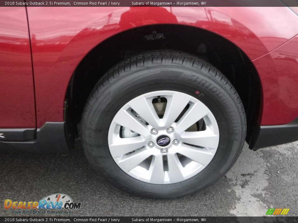2018 Subaru Outback 2.5i Premium Crimson Red Pearl / Ivory Photo #2