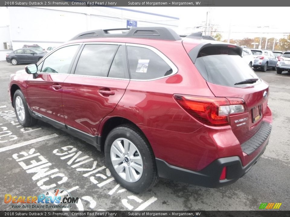 2018 Subaru Outback 2.5i Premium Crimson Red Pearl / Ivory Photo #6