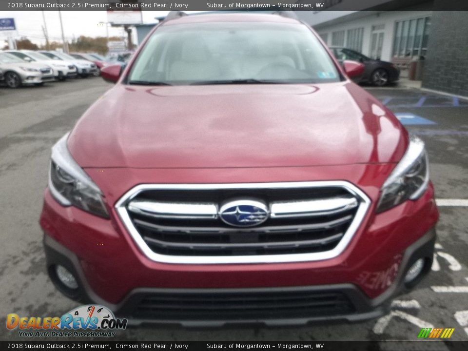 2018 Subaru Outback 2.5i Premium Crimson Red Pearl / Ivory Photo #9
