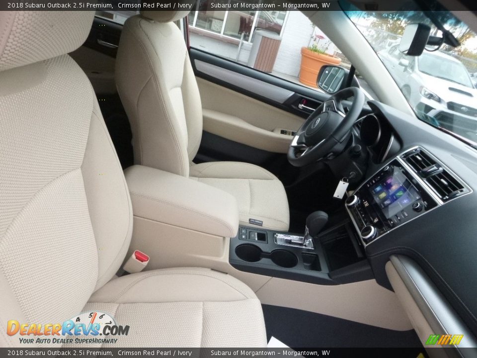 2018 Subaru Outback 2.5i Premium Crimson Red Pearl / Ivory Photo #10