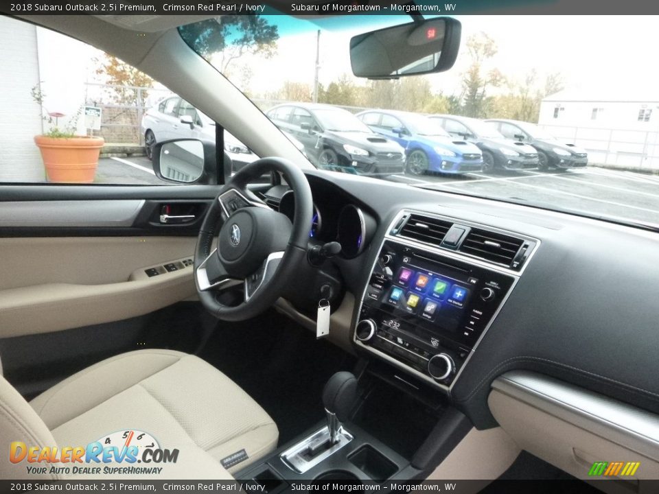 2018 Subaru Outback 2.5i Premium Crimson Red Pearl / Ivory Photo #11