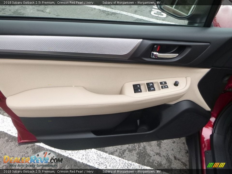 2018 Subaru Outback 2.5i Premium Crimson Red Pearl / Ivory Photo #13