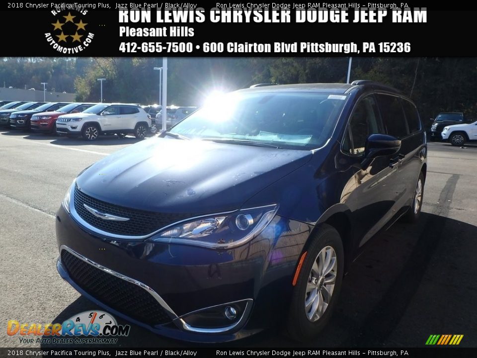 2018 Chrysler Pacifica Touring Plus Jazz Blue Pearl / Black/Alloy Photo #1