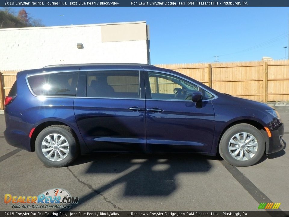 2018 Chrysler Pacifica Touring Plus Jazz Blue Pearl / Black/Alloy Photo #6