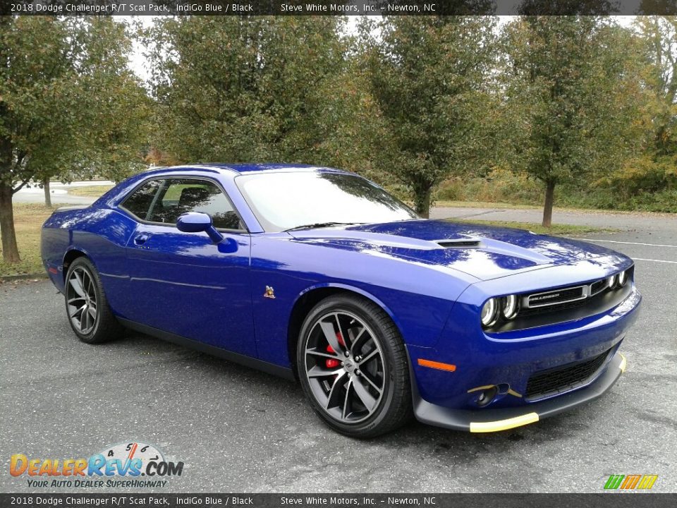 2018 Dodge Challenger R/T Scat Pack IndiGo Blue / Black Photo #4
