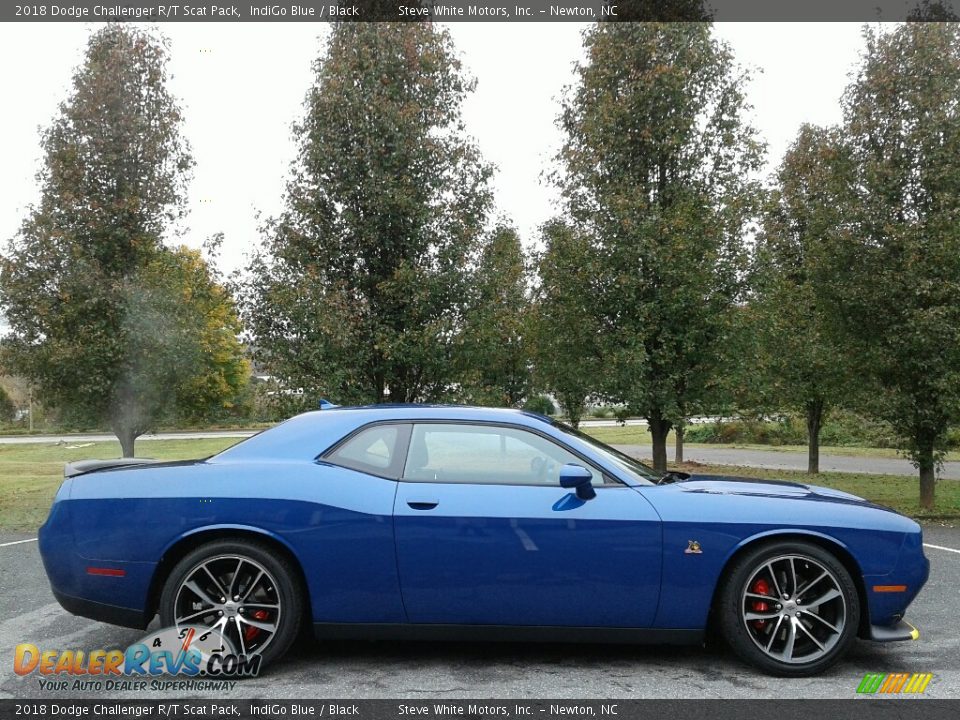 2018 Dodge Challenger R/T Scat Pack IndiGo Blue / Black Photo #5