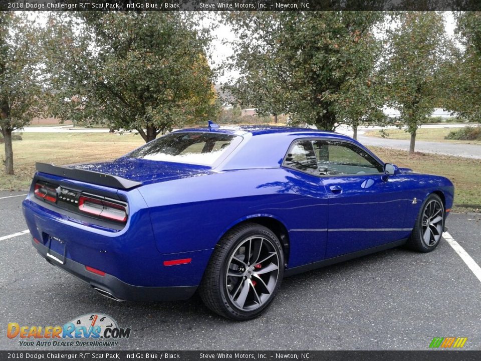 2018 Dodge Challenger R/T Scat Pack IndiGo Blue / Black Photo #6