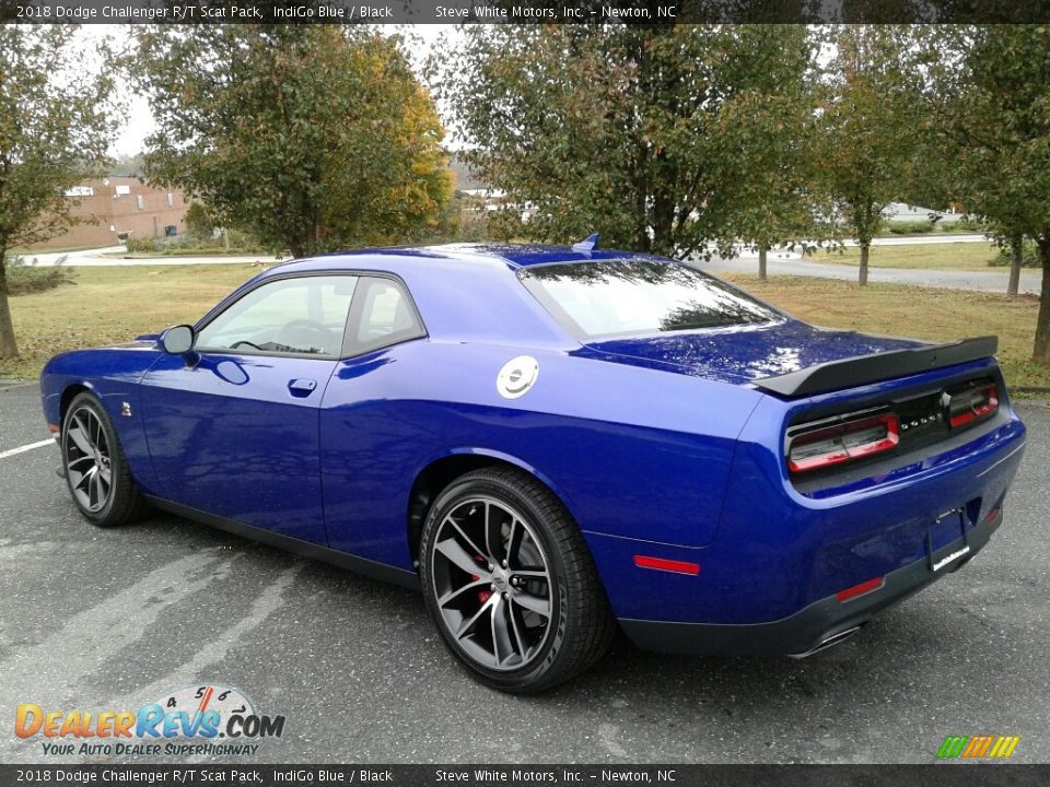 2018 Dodge Challenger R/T Scat Pack IndiGo Blue / Black Photo #8