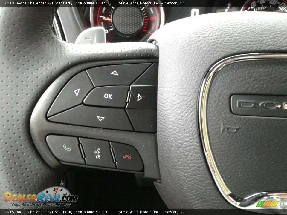 2018 Dodge Challenger R/T Scat Pack IndiGo Blue / Black Photo #16