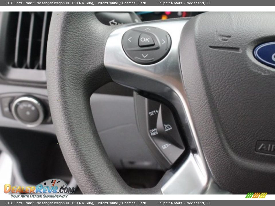 Controls of 2018 Ford Transit Passenger Wagon XL 350 MR Long Photo #15