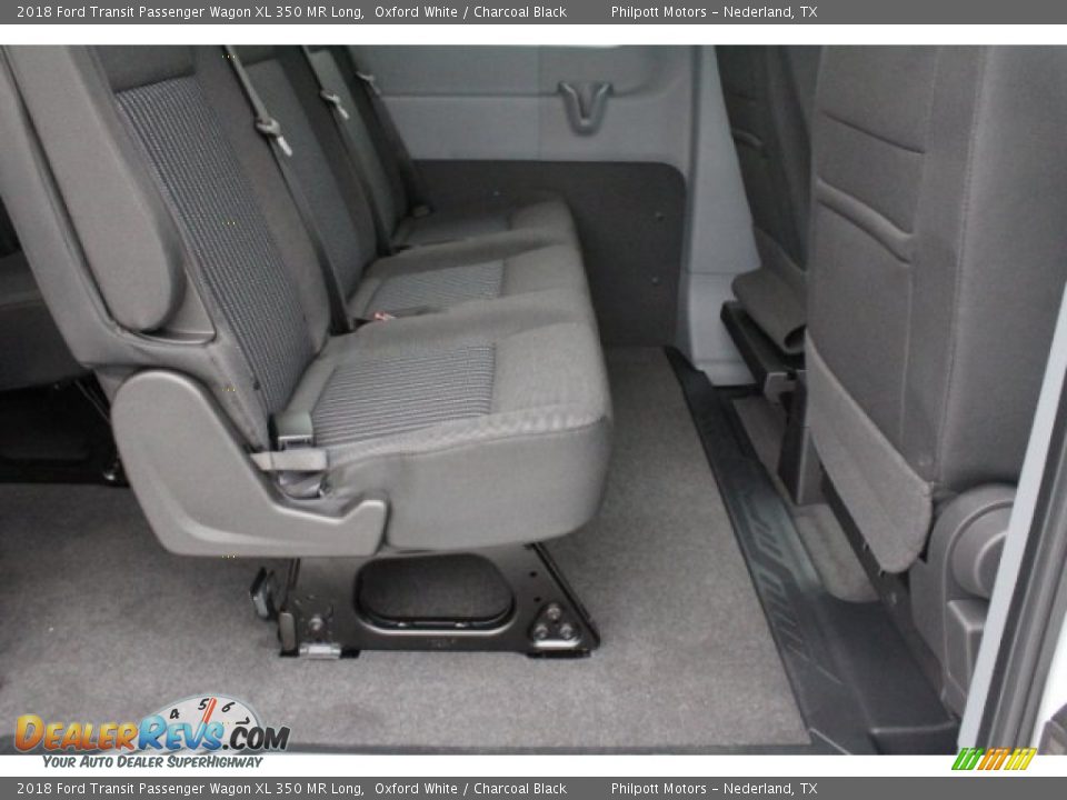 Rear Seat of 2018 Ford Transit Passenger Wagon XL 350 MR Long Photo #18