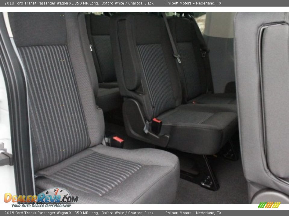 Rear Seat of 2018 Ford Transit Passenger Wagon XL 350 MR Long Photo #21