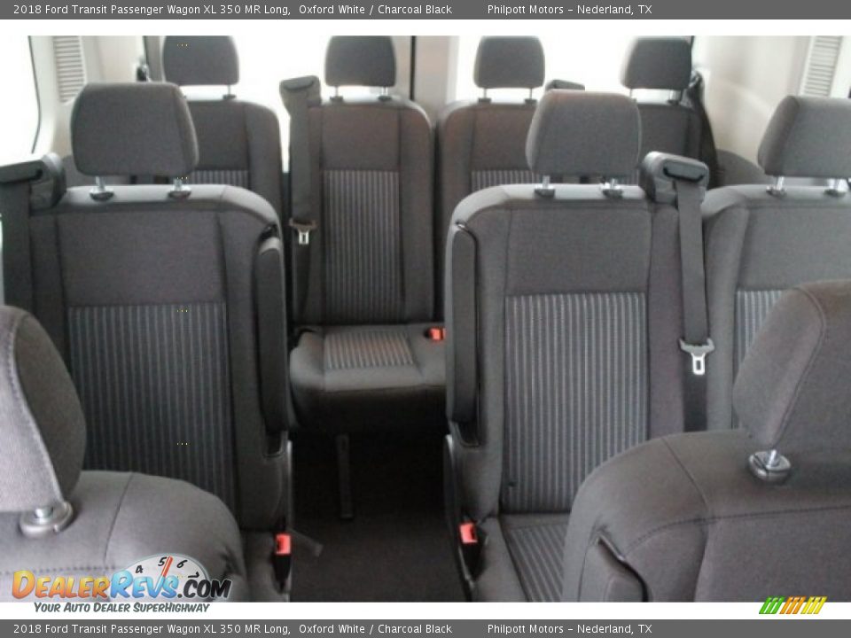 Rear Seat of 2018 Ford Transit Passenger Wagon XL 350 MR Long Photo #22