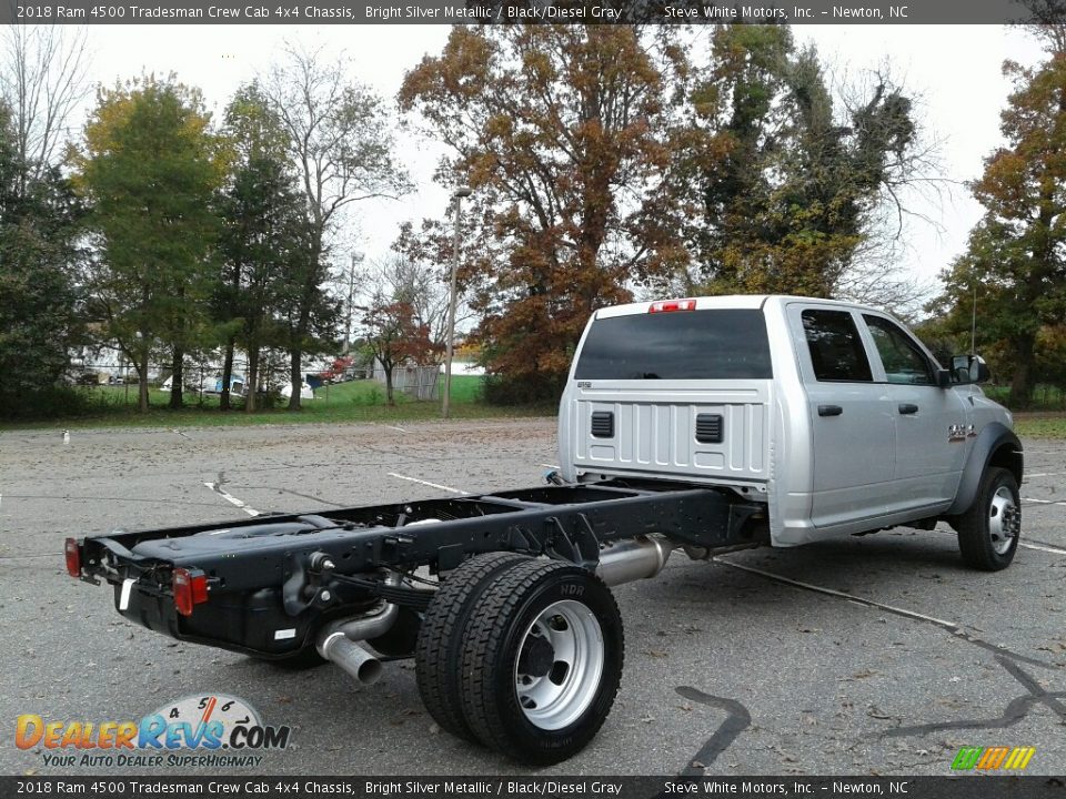 2018 Ram 4500 Tradesman Crew Cab 4x4 Chassis Bright Silver Metallic / Black/Diesel Gray Photo #6