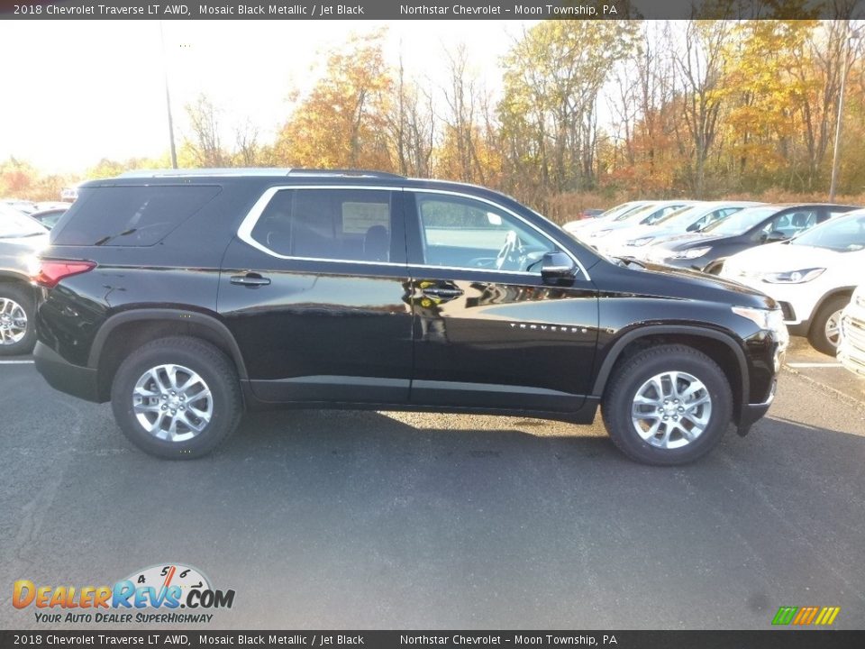 2018 Chevrolet Traverse LT AWD Mosaic Black Metallic / Jet Black Photo #6