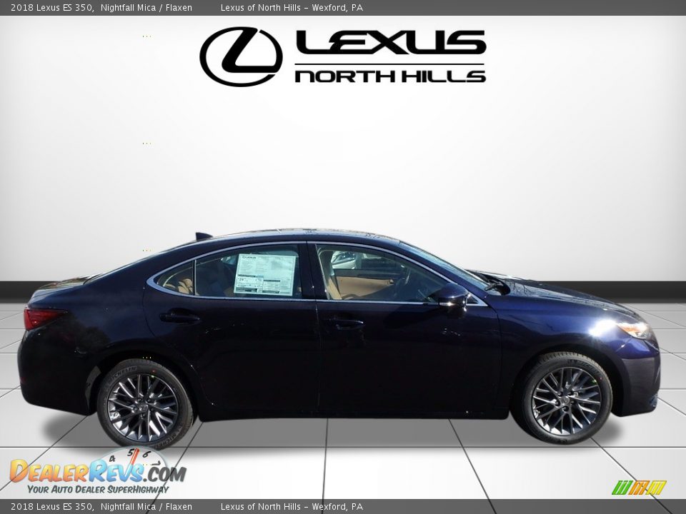 2018 Lexus ES 350 Nightfall Mica / Flaxen Photo #2