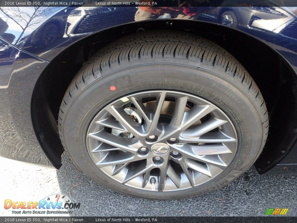 2018 Lexus ES 350 Nightfall Mica / Flaxen Photo #5