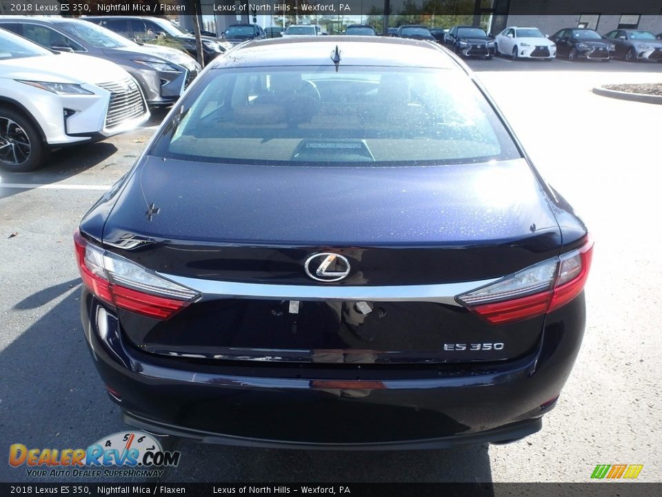 2018 Lexus ES 350 Nightfall Mica / Flaxen Photo #6