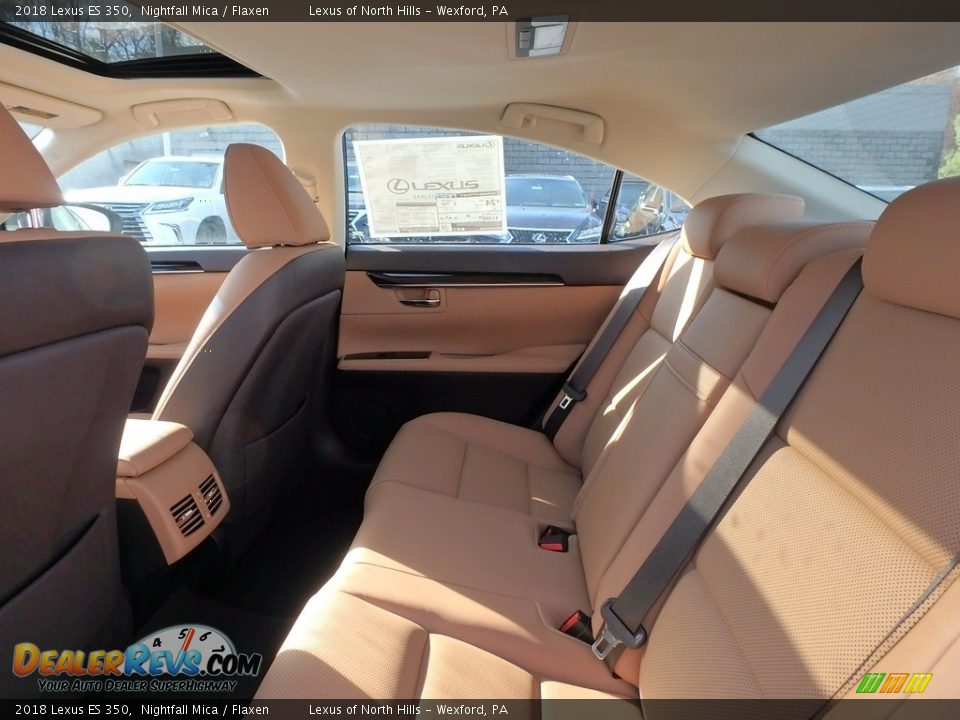 2018 Lexus ES 350 Nightfall Mica / Flaxen Photo #8