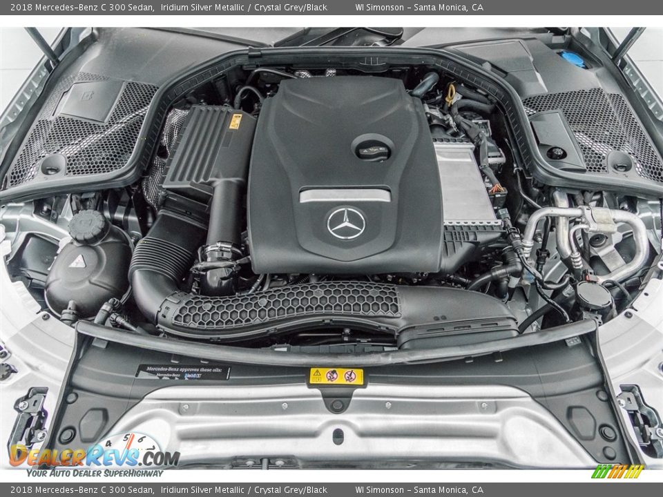 2018 Mercedes-Benz C 300 Sedan Iridium Silver Metallic / Crystal Grey/Black Photo #8